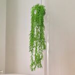 1 pcs Decorative Artificial Green Leaves Wall Hanging - 90cm Long, Same as Picture