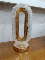 লিভিংরুম রেস্তোঁরার জন্য রিচার্জেবল ক্রিস্টাল টেবিল ল্যাম্প চার্জার লেম্প ডায়মন্ড ল্যাম্প