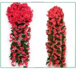 Hanging Wall Artificial Flower কর্নার ফুল ওয়াল হেঙ্গিং ফুল স্ট্যান্ড সহ