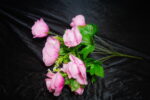 10 গোলাপ স্টিক গোলাপ স্টিক চায়না স্টিক Artificial Pink Rose Flower - Image 2