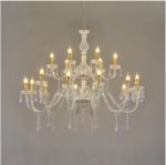 এস এস ঝারবাতি 6 বাল্পের ঝারবাতি Wedding Acrylic Crystal Chandelier Wedding Hall Decorative Lights Wedding Props Chandelier - Image 2